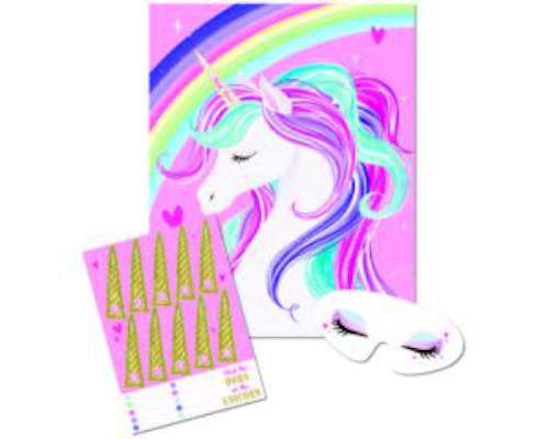 Unicorn Magic Pin the Horn on the Unicorn Game